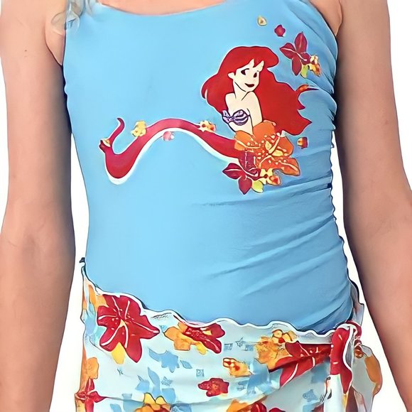 NWT Disney Store Ariel DELUXE Swimsuit with skirt